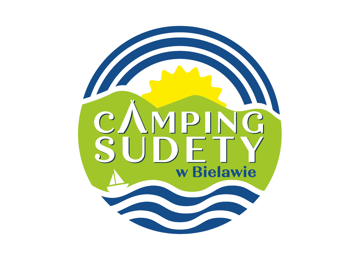 camping sudety - baner reklamowy, lopotyp