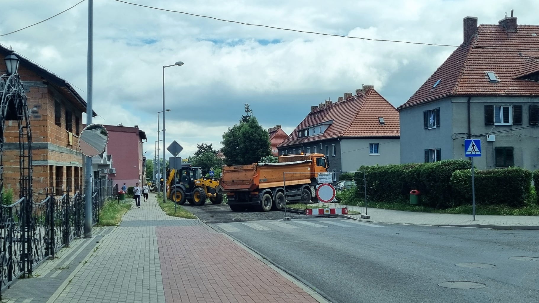 Zamknięcie drogi ulicy 1 Maja