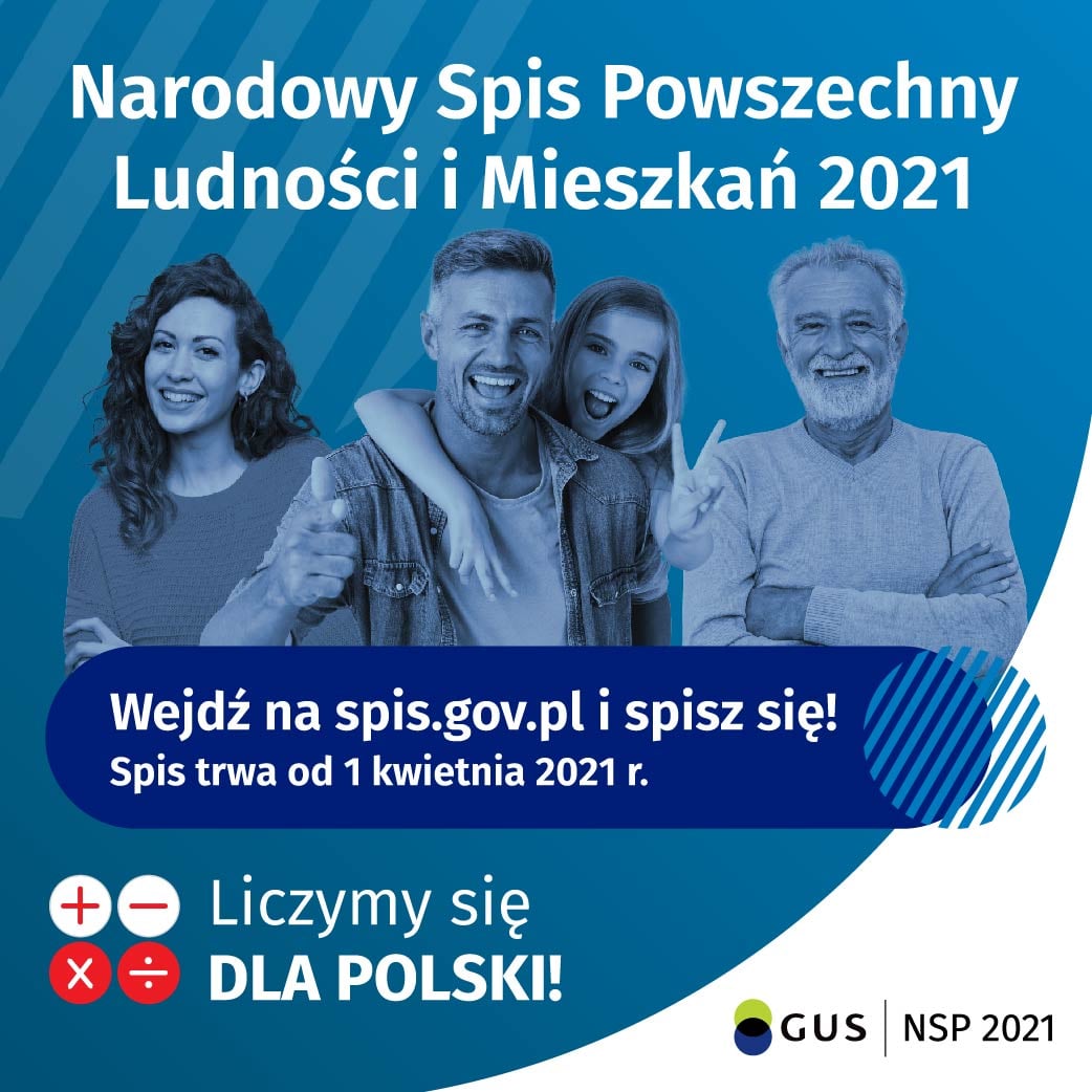 Afisz - Narodowy Spis Powszechny Ludności i Mieszkań 2021