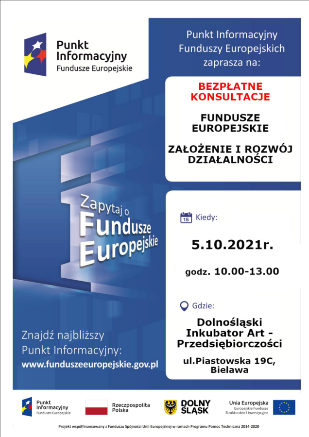 Afisz Fundusze Europejskie