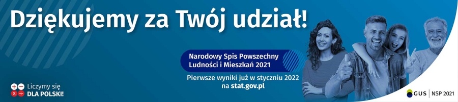 Afisz - podziękowanie za udział w spisie powszechnym