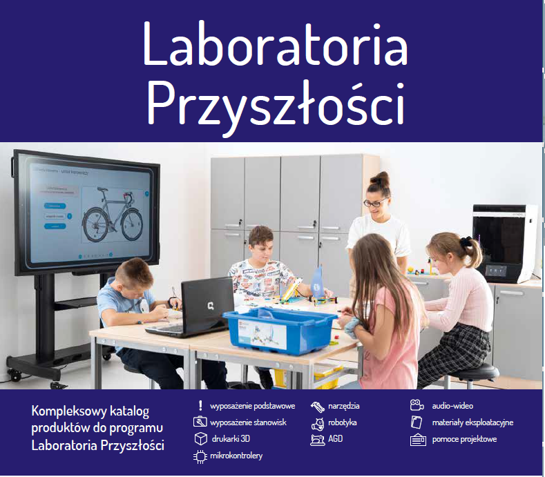 Afisz programu "Laboratoria Przyszłości"