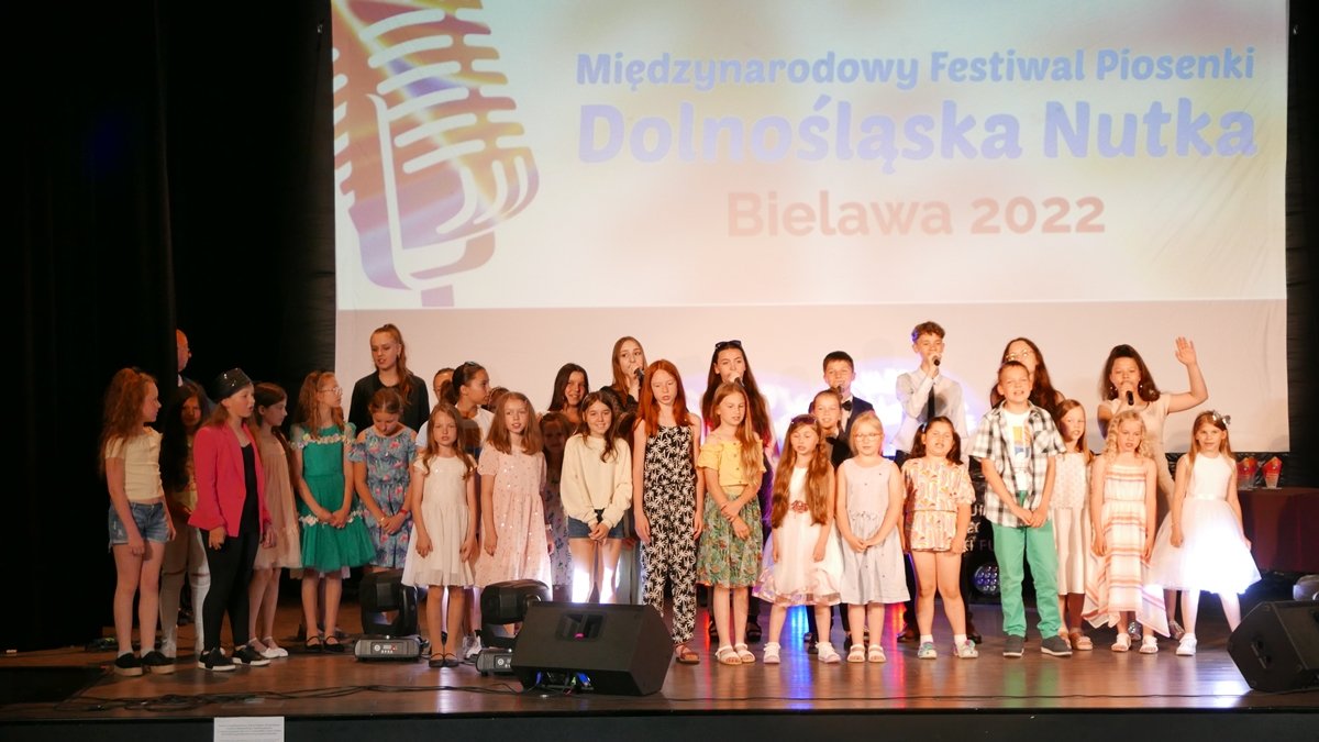 Uczestnicy festiwalu "Dolnośląska Nutka"