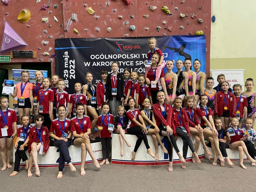 Laureaci Ogólnopolskiego Turnieju w Akrobatyce Sportowej „Akro i Sól”