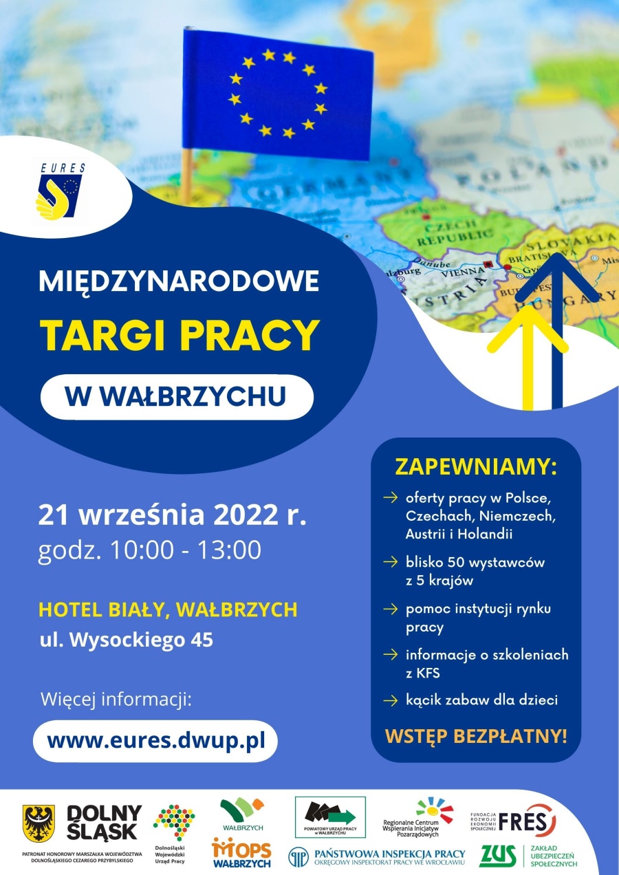 Międzynarodowe Targi Pracy - afisz informacyjny