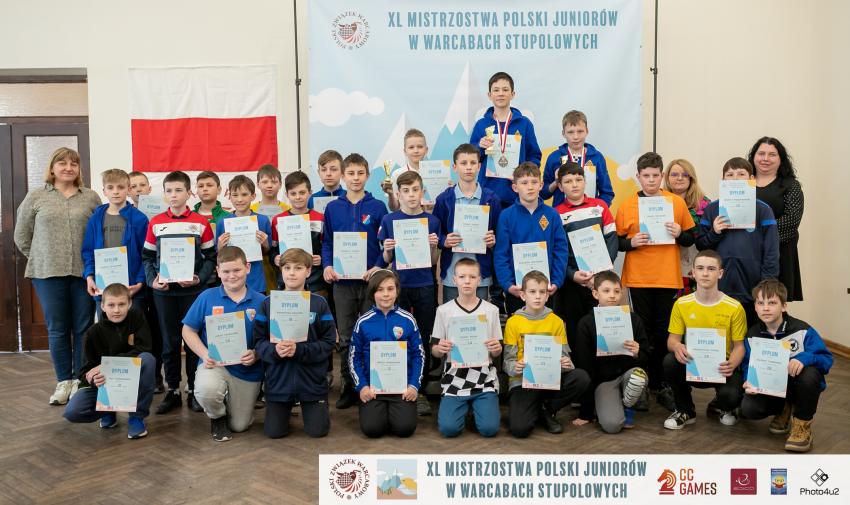 Laureaci Mistrzostw Polski Juniorów w Warcabach 100-polowych