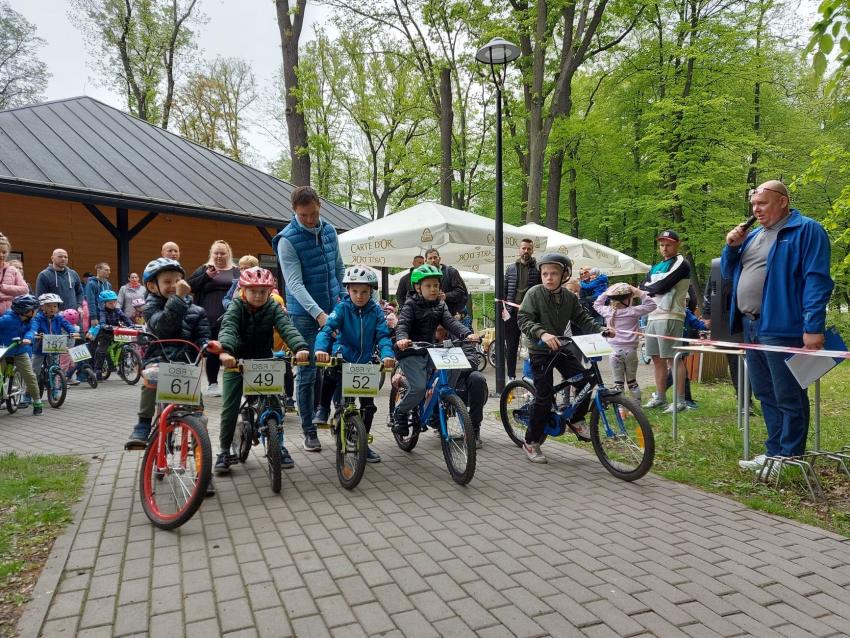 Wielki Wyścig Małych Kolarzy w Parku Miejskim