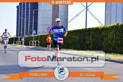 Grzegorz Różycki podczas biegu w półmaratonie