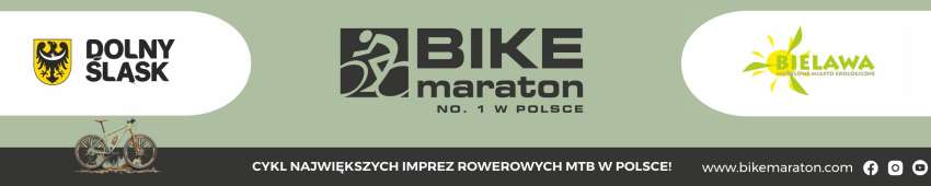 Nagłówek: logo Dolnego Śląska, logo Bike Maraton, logo Modelowe Miasto Ekologiczne