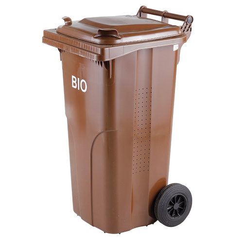 Brązowy pojemnik na bio odpady
