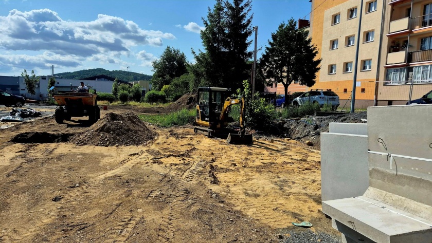 Teren budowy Hali Sportowej "Olimpia" przy ul. Wesołej