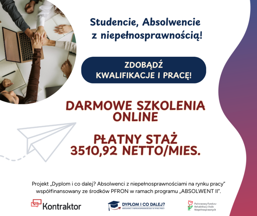 Afisz z informacjami