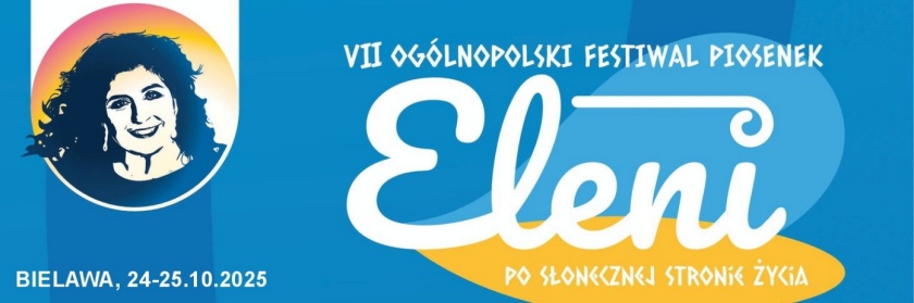 Afisz informacyjny z grafiką prezentującą Eleni