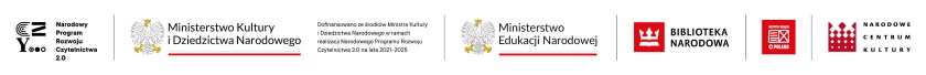 Logotypy Narodowego Programu Rozwoju Czytelnictwa 2.0