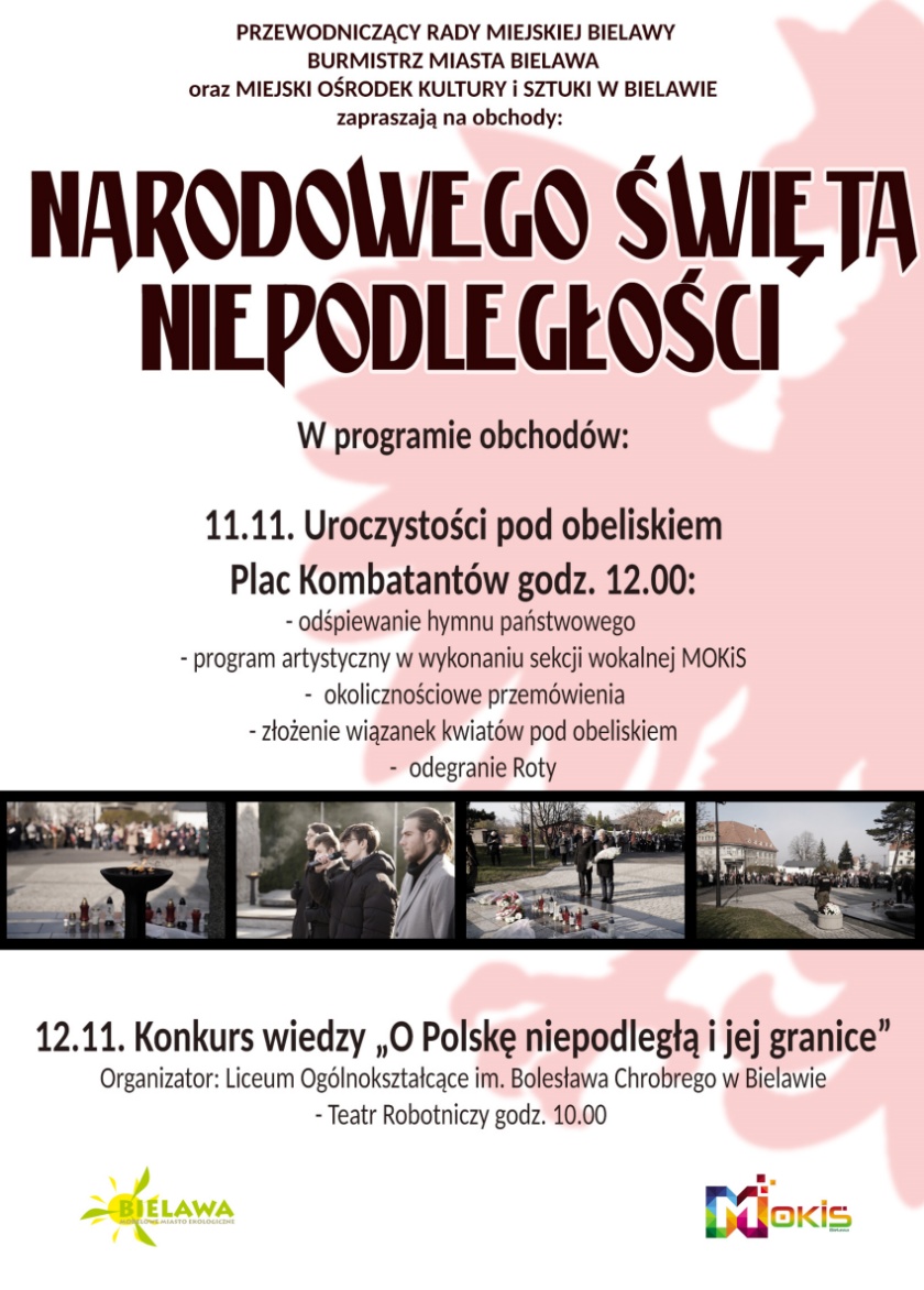 Afisz z informacjami