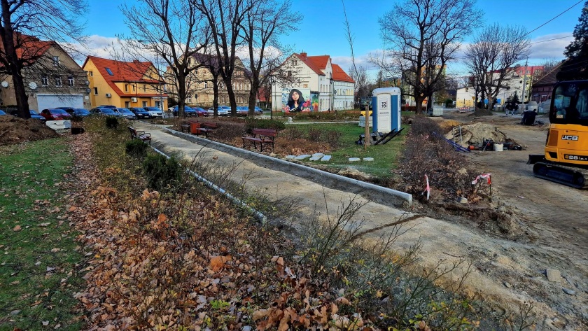 Roboty budowlane przy Skwerze im. Eleni