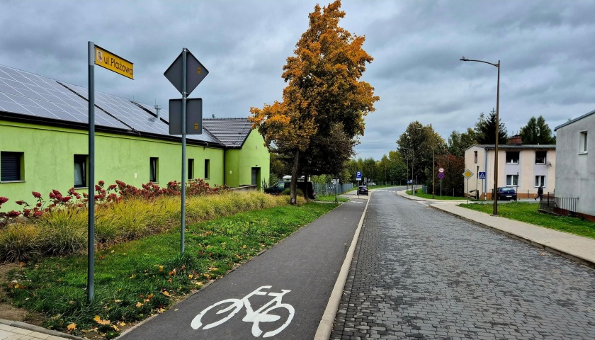 Ścieżka rowerowa przy ul. Plażowej