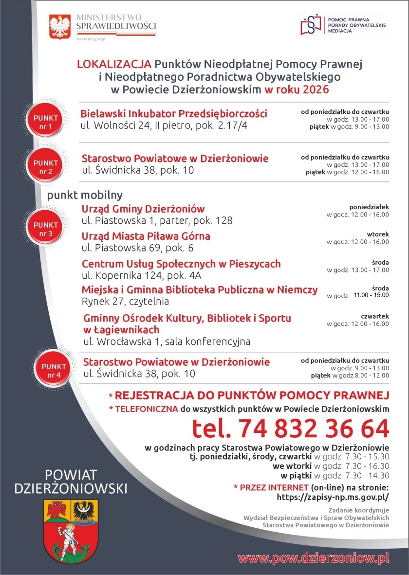 Ulotka z informacjami
