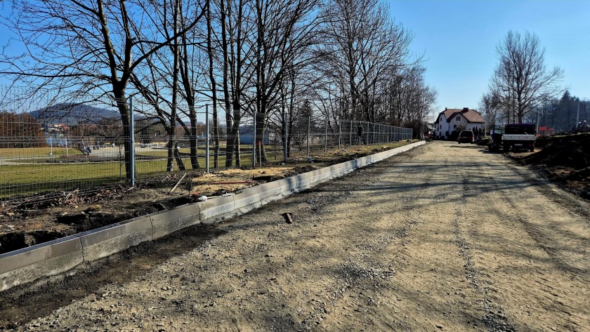Przebudowa drogi wewnętrznej na Campingu Sudety