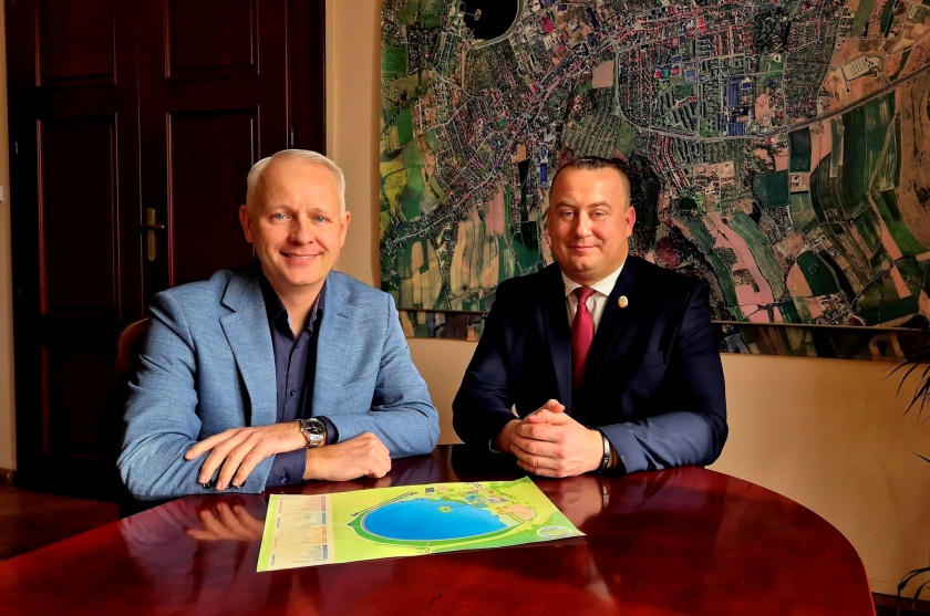 Burmistrz Bielawy z senatorem RP panem Aleksandrem Szwedem