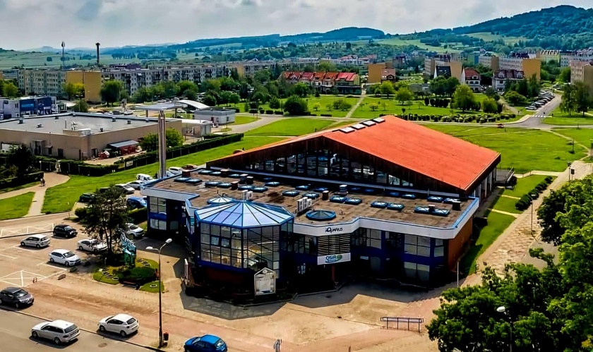 Pływalnia Miejska AQUARIUS - widok z lotu ptaka