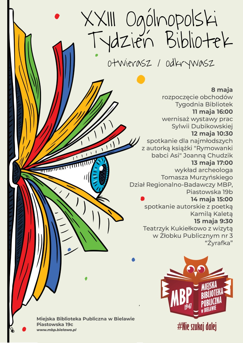 Afisz z informacjami