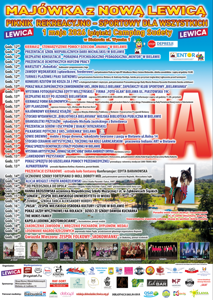 Afisz z informacjami