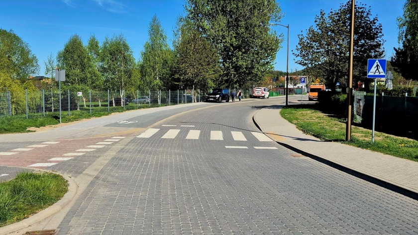 Nowo powstały ciąg pieszy