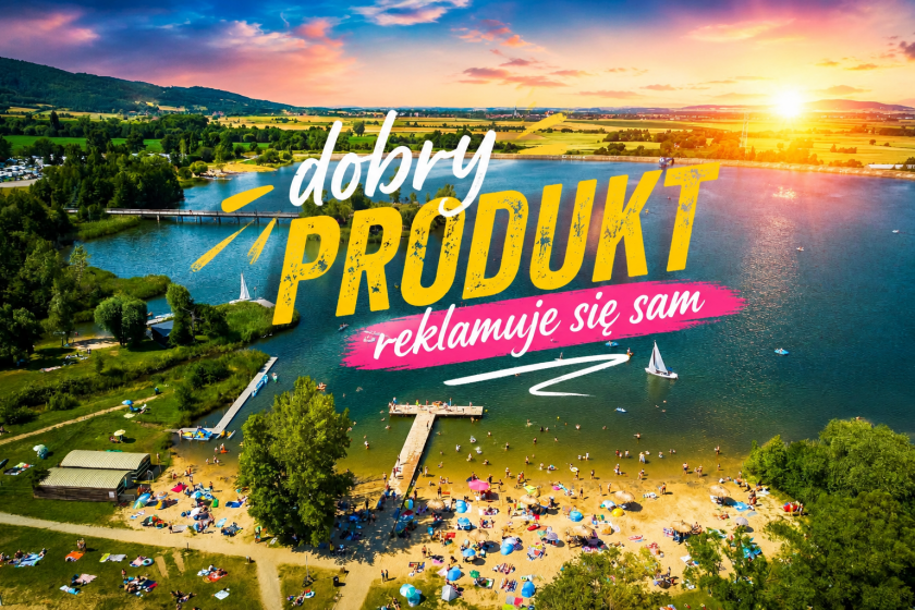 Afisz z Jeziorem Bielawskim
