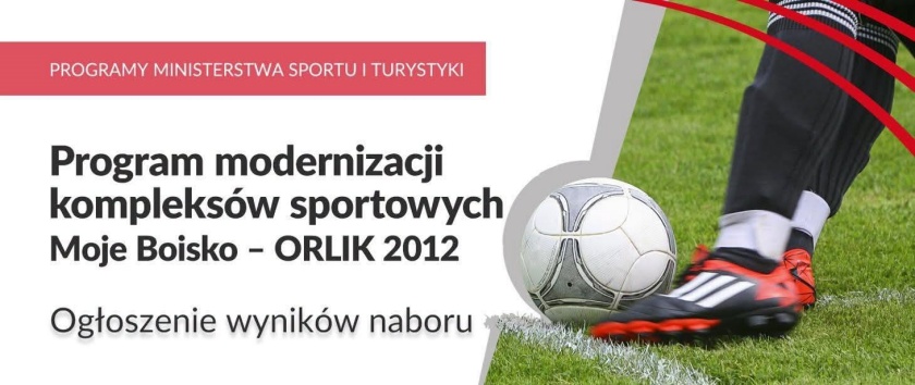 Afisz promocyjny programu Moje boisko - ORLIK 2012